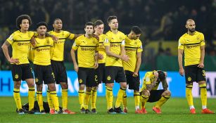 Jugadores del Borussia se lamentan tras ser eliminados 