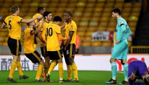 Wolverhampton, celebra una anotación frente al Newcastle 