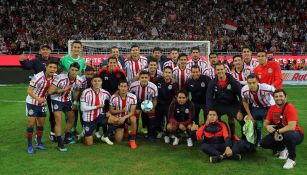 Foto que jugadores se tomaron después del partido