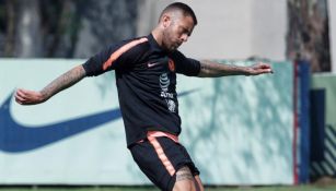 Ménez, durante un entrenamiento en Coapa