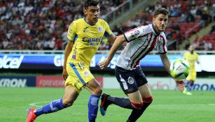 Mier en partido con Chivas 