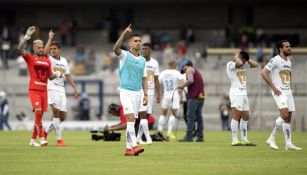 Pumas durante un encuentro ante León 