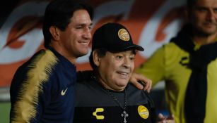 Bruno Marioni y Diego Armando Maradona