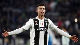 Cristiano festeja anotación frente a los aficionados del Atleti 