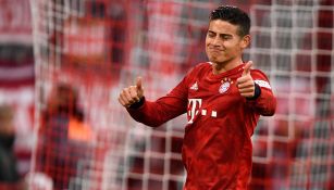 James Rodríguez en un partido con el Bayern Munich 