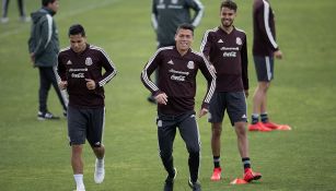 Práctica de los seleccionados mexicanos previa a su duelo vs Chile