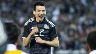 Lozano celebra anotación contra Chile