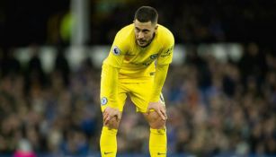 Eden Hazard durante un partido con el Chelsea