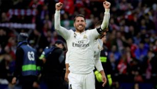 Ramos celebra anotación con el Real Madrid