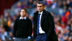 Ernesto Valverde durante un juego del Barcelona