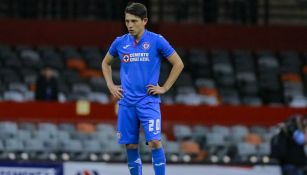 Alexis Gutiérrez durante un encuentro de Cruz Azul 