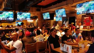 El restaurante lució repleto para la 'viewing party' de Infinity