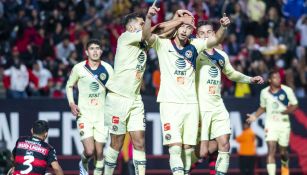 América celebrando un gol ante Xolos 