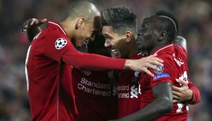 Liverpool celebra una anotación frente al Porto 