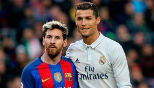 Messi y Cristiano durante un partido