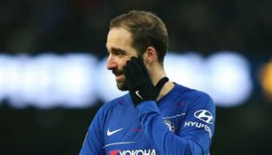 Higuaín, en un partido del Chelsea