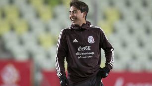 Omar Govea en entrenamiento con la Selección Nacional 