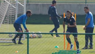 Lichnovsky durante un entrenamiento en La Noria