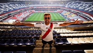 El seguidor de River Plate visitó el Azteca