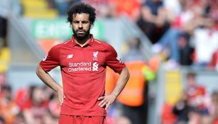 Mohamed Salah en un juego con Liverpool