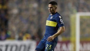 Marcone en un partido de Boca Juniors