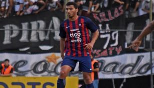 Juan Escobar, en un partido de Cerro Porteño