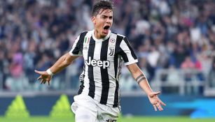 Dybala festejando un gol con la Juventus 