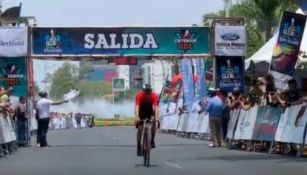 Maldonado cruza la meta del Gran Giro Electrolit Guadalajara