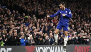 Hazard celebra una anotación frente al West Ham