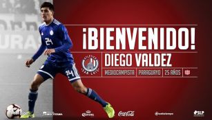 Diego Valdez es anunciado como refuerzo de San Luis 