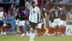 Lionel Messi tras ser eliminado del Mundial de Rusia 2018