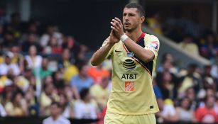 Guido Rodríguez en partido con el América