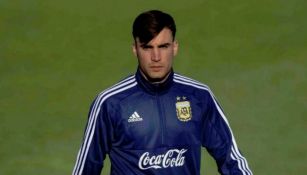 Nicolás Tagliafico en entrenamiento con Argentina 