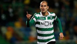 Bas Dost, durante un partido del Sporting de Lisboa