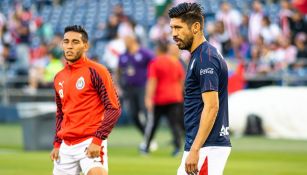 Oribe Peralta en el partido contra River Plate