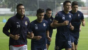 Ulises Dávila en entrenamiento con el Rebaño 