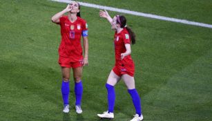 Alex Morgan, en festejo de gol ante Inglaterra