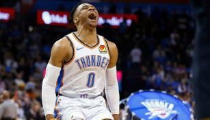 Russell Westbrook grita de emoción tras triunfo del Thunder