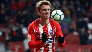 Griezmann celebra un gol con Atlético de Madrid