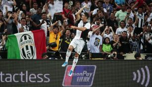 Cristiano Ronaldo festeja una anotación con la Juventus