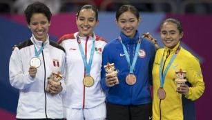 Medallistas de taekwondo poomsae individual femenino en Lima 2019