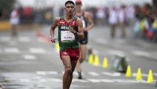 Andrés Olivas durante la carrera de 20 kilómetros