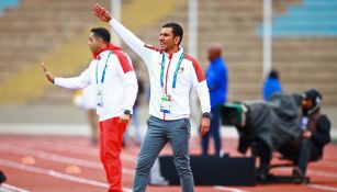 Jaime Lozano dirige un partido de la Selección Mexicana Sub 22