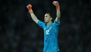 Marchesín, en un partido con Argentina