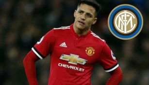 Alexis Sánchez, en un partido del Man United