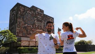 Presentación del evento en Ciudad Universitaria, lugar de inicio del maratón