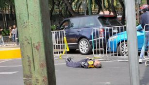 Policía agredido por un conductor