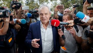 Javier Aguirre tras salir de la primera jornada del juicio por amaño