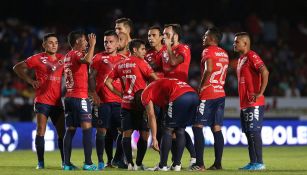 Jugadores de Veracruz en el partido contra Cruz Azul