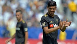 Carlos Vela durante un juego con el LAFC